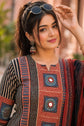 Black Ajrakh Hand Block Cotton Salwar Set – CS025