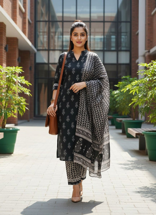 Black Regular  Salwar Set - BS001