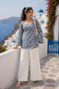 Blue Dori Cotton Short Top – HST010