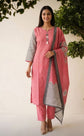 Blush Pink Linen Cotton Salwar Set with Chevron Pattern – LS006