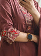 Brownish Red Cotton Salwar Set – CS020