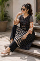Checked Cotton A-Line Kurta Pant Set – KP031