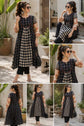 Checked Cotton A-Line Kurta Pant Set – KP031