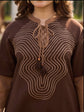 Chocolate Brown Designer Kurta Pant Set – KP026