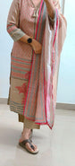 Classic Beige-Pink Linen Salwar Set - LS002