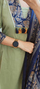 Green and Blue Mul cotton Salwar Set - CS004