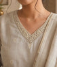 Ivory Linen Chanderi Salwar Set – LCS003
