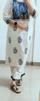 Khadi Kurta Pant set with Patch work Detailings - KP004