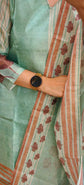 Luxe Tissue Salwar Set in Aqua Marine Digital Print - TS001