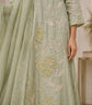 Mulchanderi Self Appliqué A-Line Salwar Set – MCS004