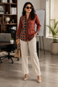 Natural Crepe Patchwork Print Shirt – SH004