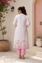 Pink Floral Mul Cotton Kurta Pant Set – KP029