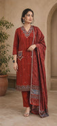 Premium Cotton Embroidered Straight Kurta Pant Set – CP032