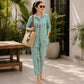 Premium Hand-Embroidered Mint Green Co-ord Set – CDS005