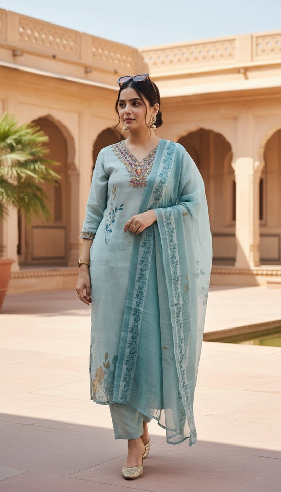 Premium Linen Cotton Salwar Set - LS005