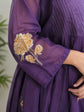 Purple Kota Embroidered A-Line Umbrella Salwar Set – KS002
