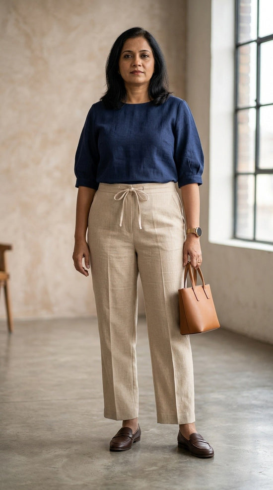 Sandal Palazzo Pant with Drawstring