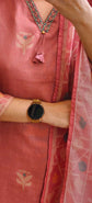 Soft Peach Linen Salwar Set - LS003