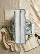 White & Blue Quilted Large Tote Bag